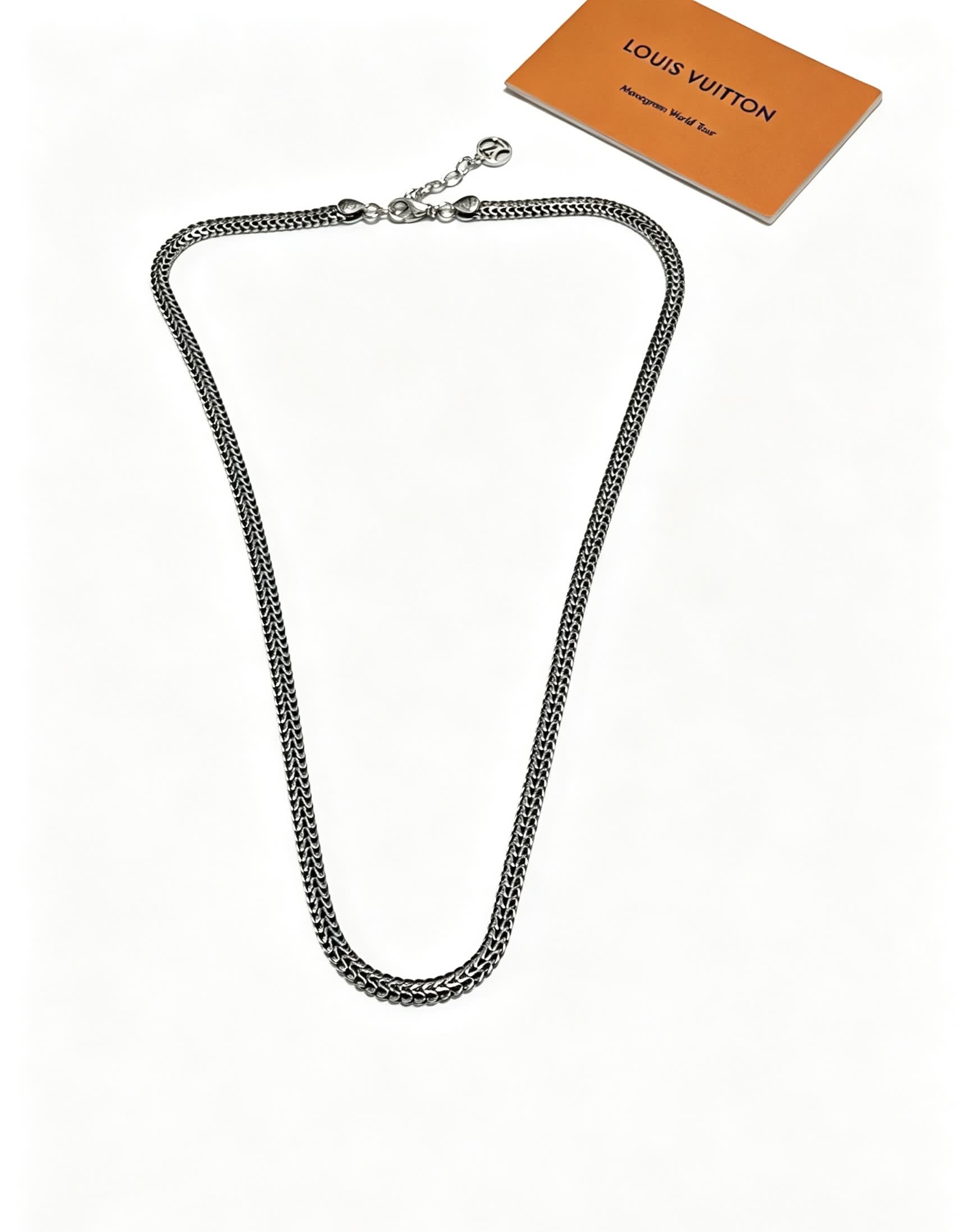 Louis Vuitton Silver Chain Necklace